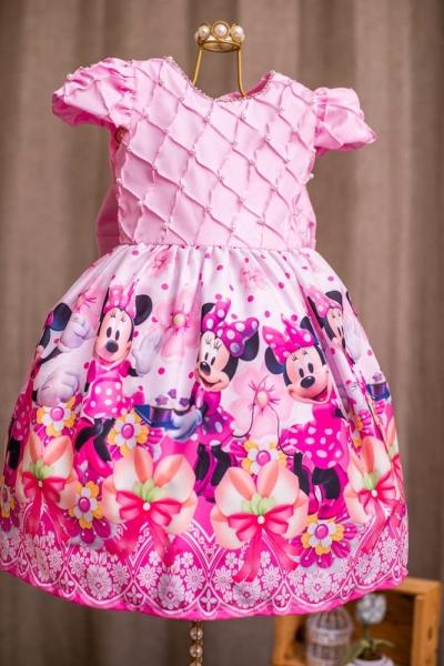 roupa para aniversario da minnie rosa